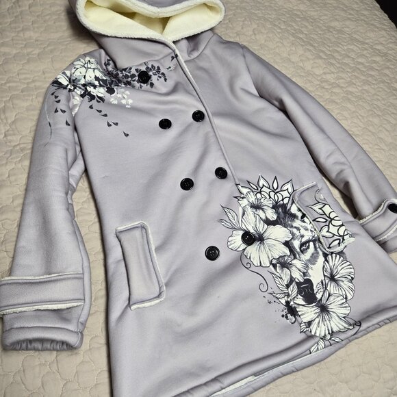 Wolf Mission Coat, gray, small - Picture 3 of 4